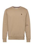 Uspa Sweat O Neck Adler Men Beige U.S. Polo Assn.