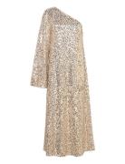 Net Sequins Maxi Dress Gold ROTATE Birger Christensen