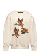 Ducks Emb Sweatshirt Cream Mini Rodini