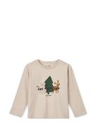 Apia Placement Longsleeve T-Shirt Beige Liewood