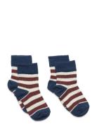 2-Pack Classic Striped Socks Navy FUB