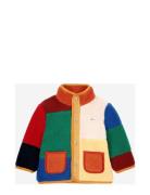 Baby Color Block Sheepskin Jacket Patterned Bobo Choses