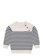 Merino Classic Striped Pullover Cream Copenhagen Colors