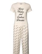 Juicy Wishes Shortsleeve Pyjama Set Almond Blossom Cream Juicy Couture