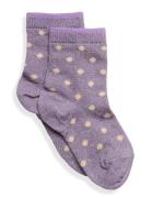 Irma Glitter Socks Purple Mp Denmark