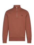 Half Zip Sweatshirt Red Fred Perry