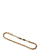 Thick Rope Bracelet Gold Blue Billie