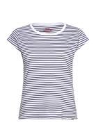 Organic Jersey Stripe Teasy Tee Fav Blue Mads Nørgaard