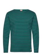 Striped Breton Shirt Héritage Green Armor Lux