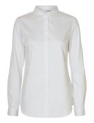 Slfromie Ls Fitted Shirt Noos White Selected Femme