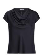 Zia Silk Top Navy Ahlvar Gallery