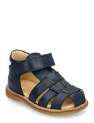 Sandals - Flat - Closed Toe Navy ANGULUS