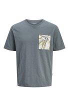 Jorsplit Aop Pocket Tee Ss Crew Ne Jnr Grey Jack & J S