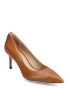 Lanette Leather Pump Brown Lauren Ralph Lauren