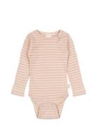 Body L/S Modal Striped Pink Petit Piao