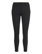 Faux-Leather-Trim Ponte Jodhpur Pant Black Lauren Ralph Lauren