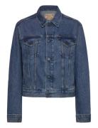 Flag Denim Trucker Jacket Blue Polo Ralph Lauren