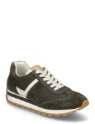 Dani Suede & Leather Sneaker Green Lauren Ralph Lauren