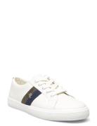 Janson Ii Leather & Suede Sneaker White Lauren Ralph Lauren