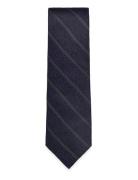 Solid Stripe Tie Navy Michael Kors