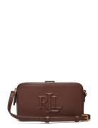 Leather Medium Witley Crossbody Wallet Brown Lauren Ralph Lauren