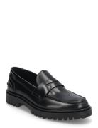 Aaron Penny Loafer - Black Polido Black Garment Project