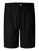 Slhregular-Leroy Pleat Shorts Noos Black Selected Homme