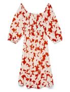 Vmdicthe 3/4 Square Calf Dress Wvn Ga Patterned Vero Moda