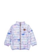 Nylon Puffer 2 In 1 Jacket Purple Mikk-line