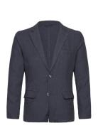 Cotton Linen Blazer Navy Lindbergh