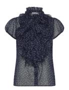 Liljasz Crinkle Ss Shirt Black Saint Tropez