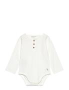Cotton Bodysuit Buttons White Mango