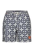 Tile Print 16 Swim Short Navy Superdry