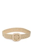 Pcvicki Elastic Waist Belt Cream Pieces