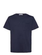 Patch Pocket T-Shirt Navy Mango