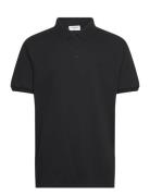 Structured Polo Shirt S/S Black Lindbergh