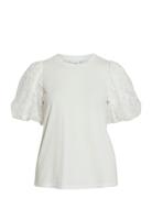 Visimonia O-Neck S/S Top White Vila