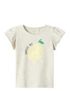 Nmffollyglitter Ss Top Box Beige Name It