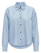 Onlcharis Life Ls Shirt Cc Wvn Blue ONLY