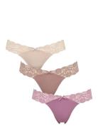 Seamless String W Lace On Side 3-Pack Patterned Missya