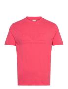 Reg Tonal Shield Ss T-Shirt Red GANT