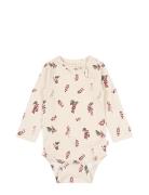 Body L/S Printed Beige Petit Piao