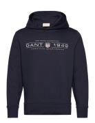 Graphic Hoodie Navy GANT