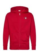 Graphic Fullzip Hoodie Red GANT