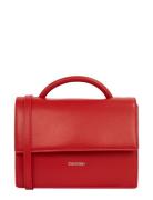 Ck Linn Top Handle Crossbody Red Calvin Klein