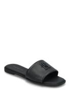 Th Logo Hardware Leather Mule Black Tommy Hilfiger