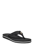 Hilfiger Webbing Beach Sandal Black Tommy Hilfiger