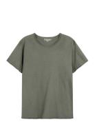 Crew-Neck Relaxed T-Shirt Khaki Bread & Boxers