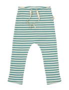 Pants Modal Striped Green Petit Piao