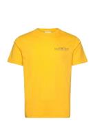 Printed Graphic Ss T-Shirt Yellow GANT